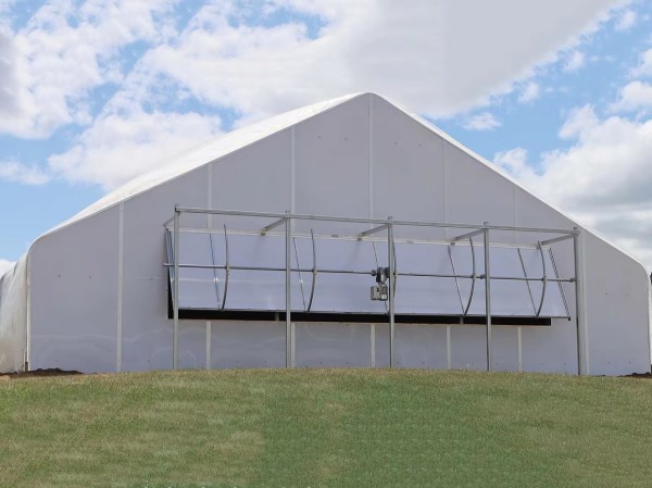 Light Deprivation Greenhouse Gutter Connected Multispan blackout systems for medical plants-45